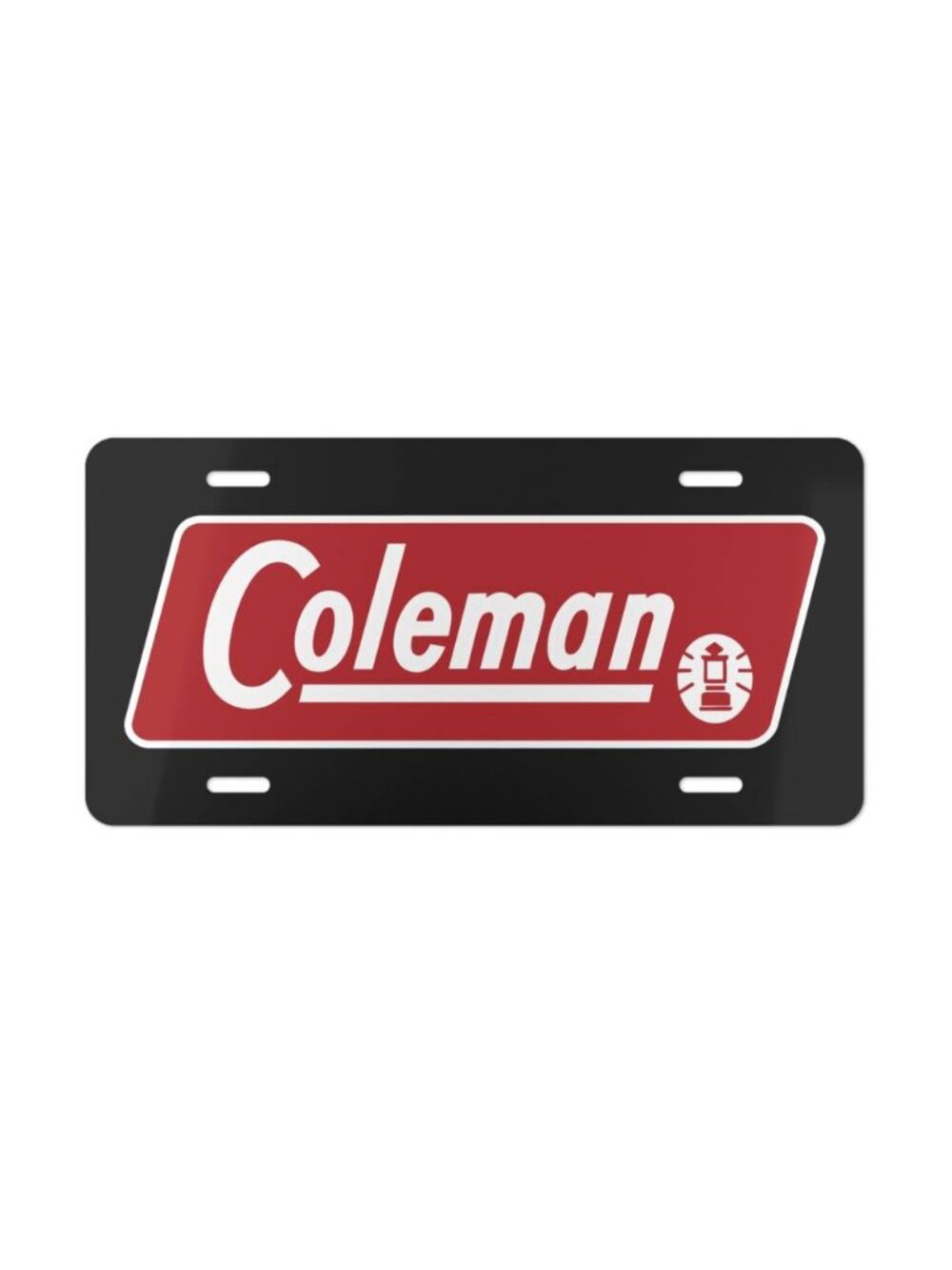 Coleman Outdoor Company Logo Vanity License Plate Retro Camping Style USA